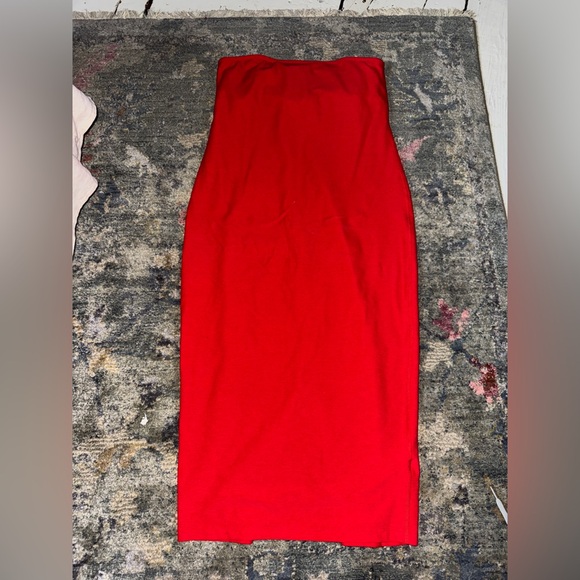 Beyond Yoga Dresses & Skirts - Beyond Yoga Red Strapless Dress